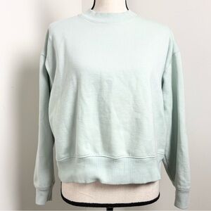 A New Day Pastel Green Womens Crewneck Sweatshirt M Cozy Loungewear Minimalist